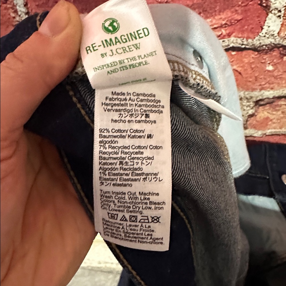 J. Crew Mid-rise flare crop jean in all-day stretch NWT size 35 US size 20 - Picture 13 of 15